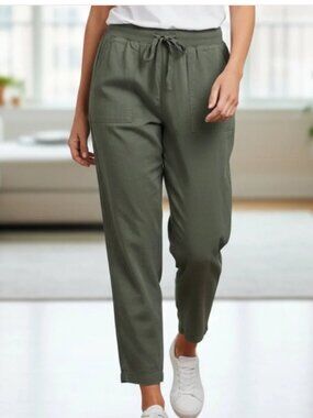 Lou & Grey Lyocell Army Green Track Pant M